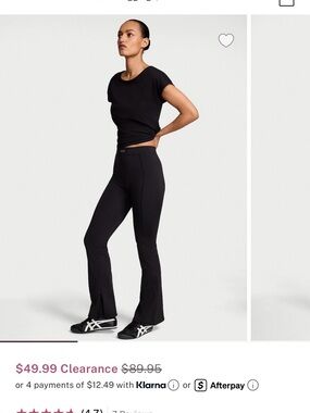 Victoria's secret Black High-Rise flare Active Pants
